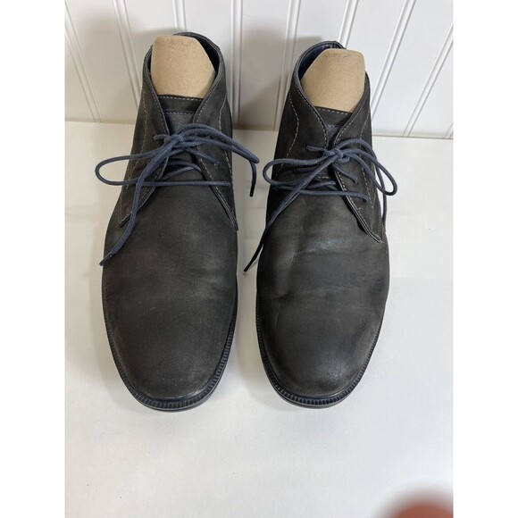 Rockport Grey Brushed Leather Mens Low Ankle Boot‎ size 11 - Picture 1 of 8